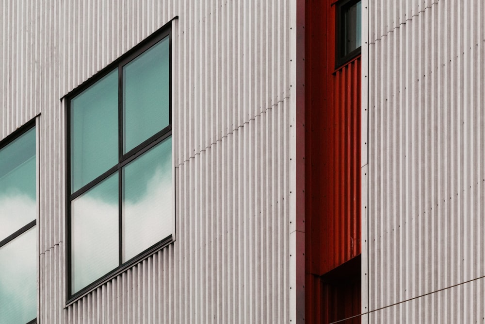 white painted building