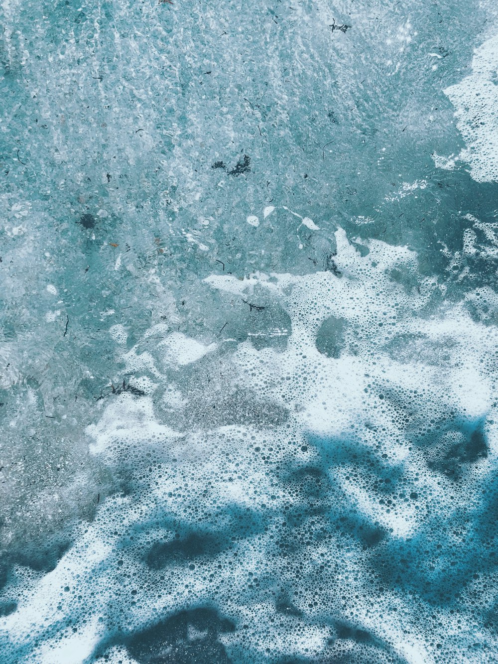 aerial photography of water