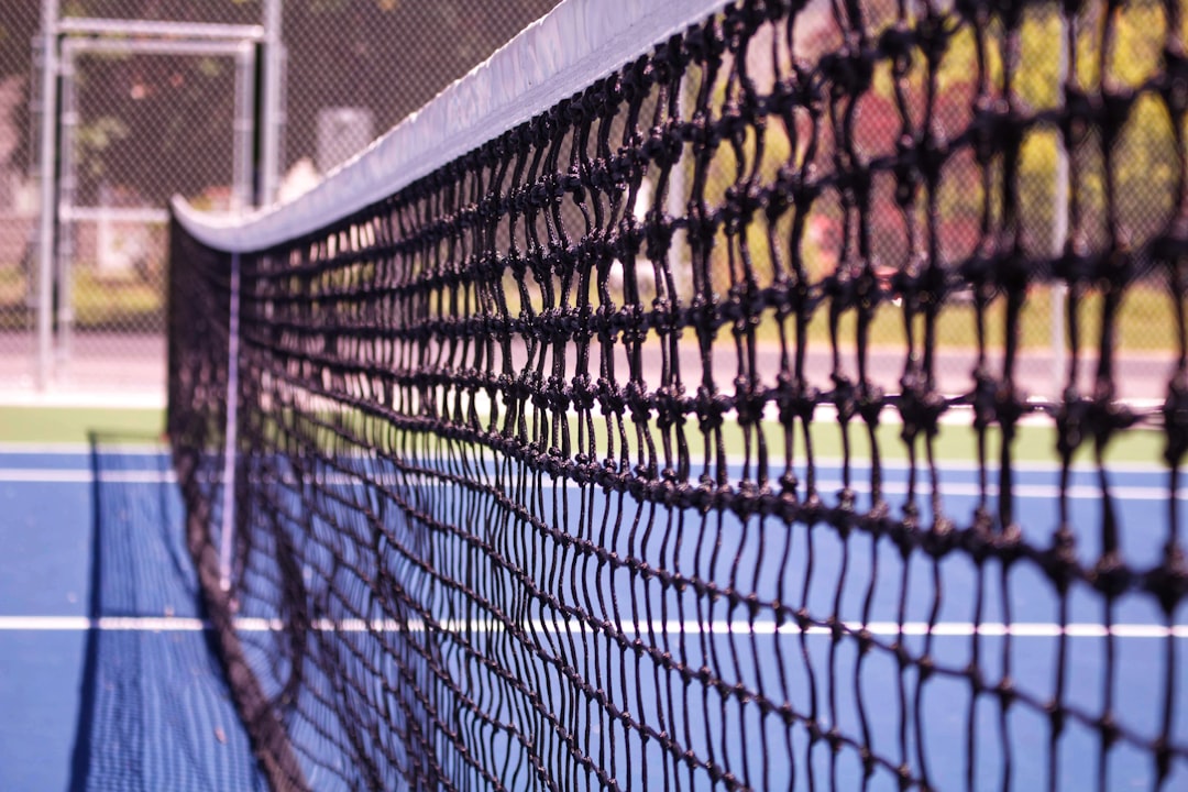 white and black tennis net