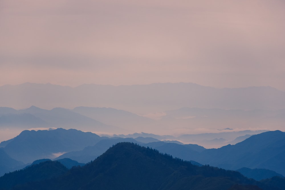 fogs forming at mountains