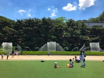 A group photo of the park staff enjoying a sunny day.