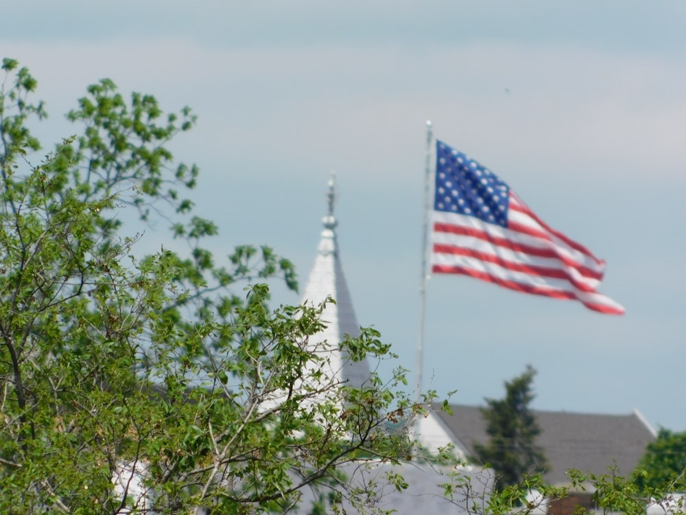 waving USA flag