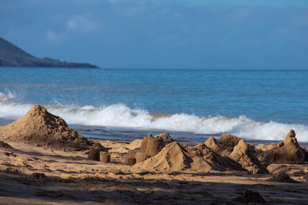 sand castle on shore