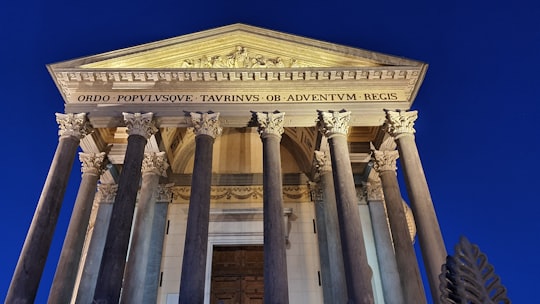 pillared building during daytime in Catholic Parish Church Gran Madre Di Dio Italy