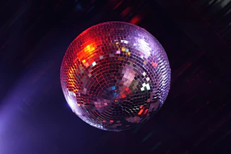 hanging mirror ball