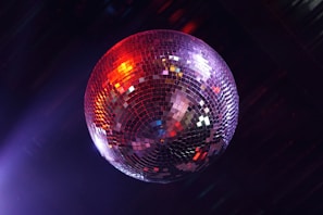 hanging mirror ball