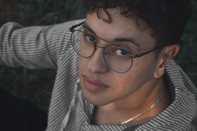 Sharp pinstripe style gay man