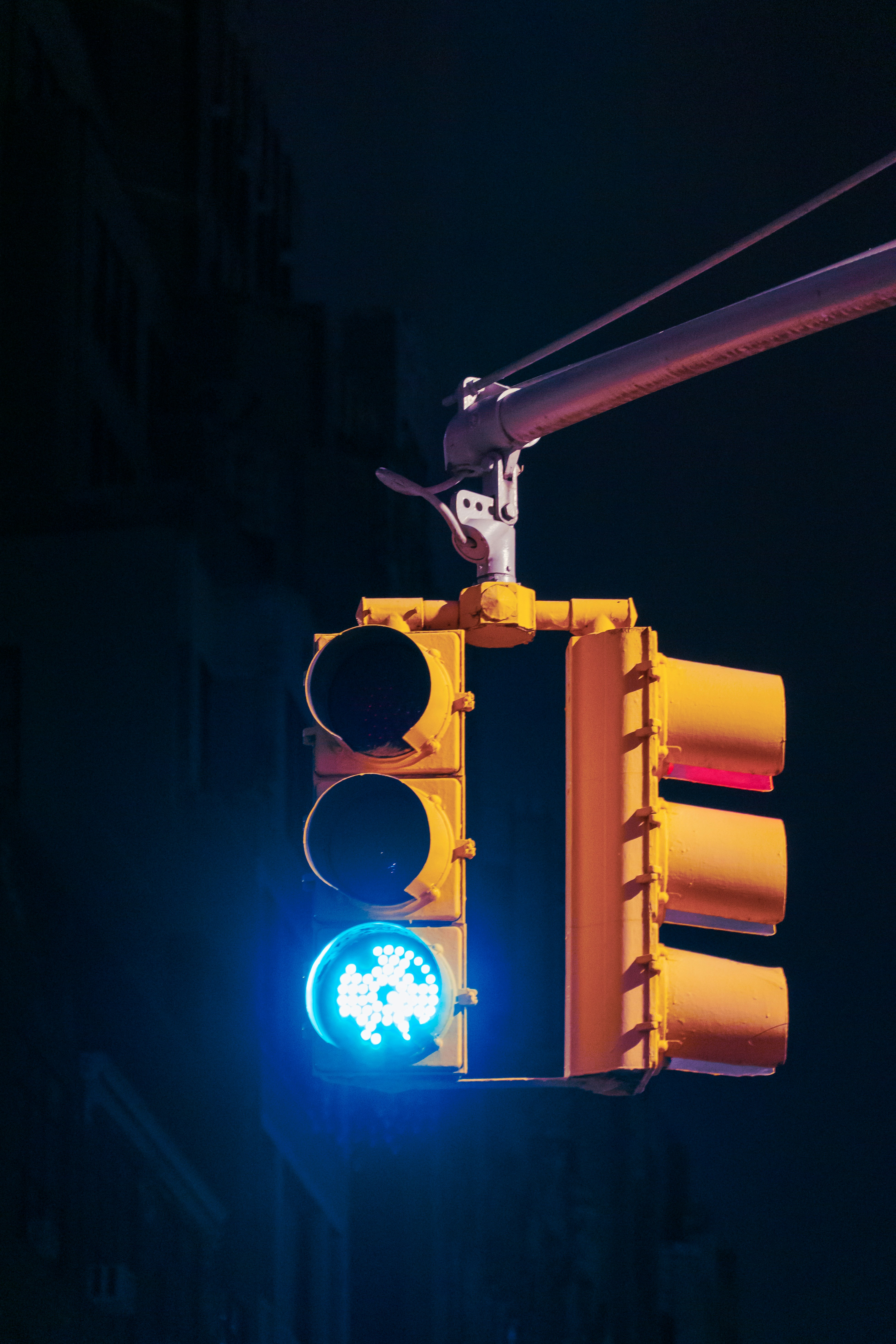 traffic light at green