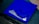 blue and white academic hat