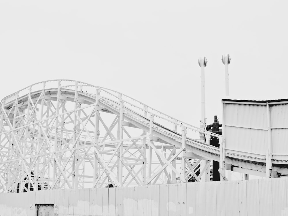 white metal bridge