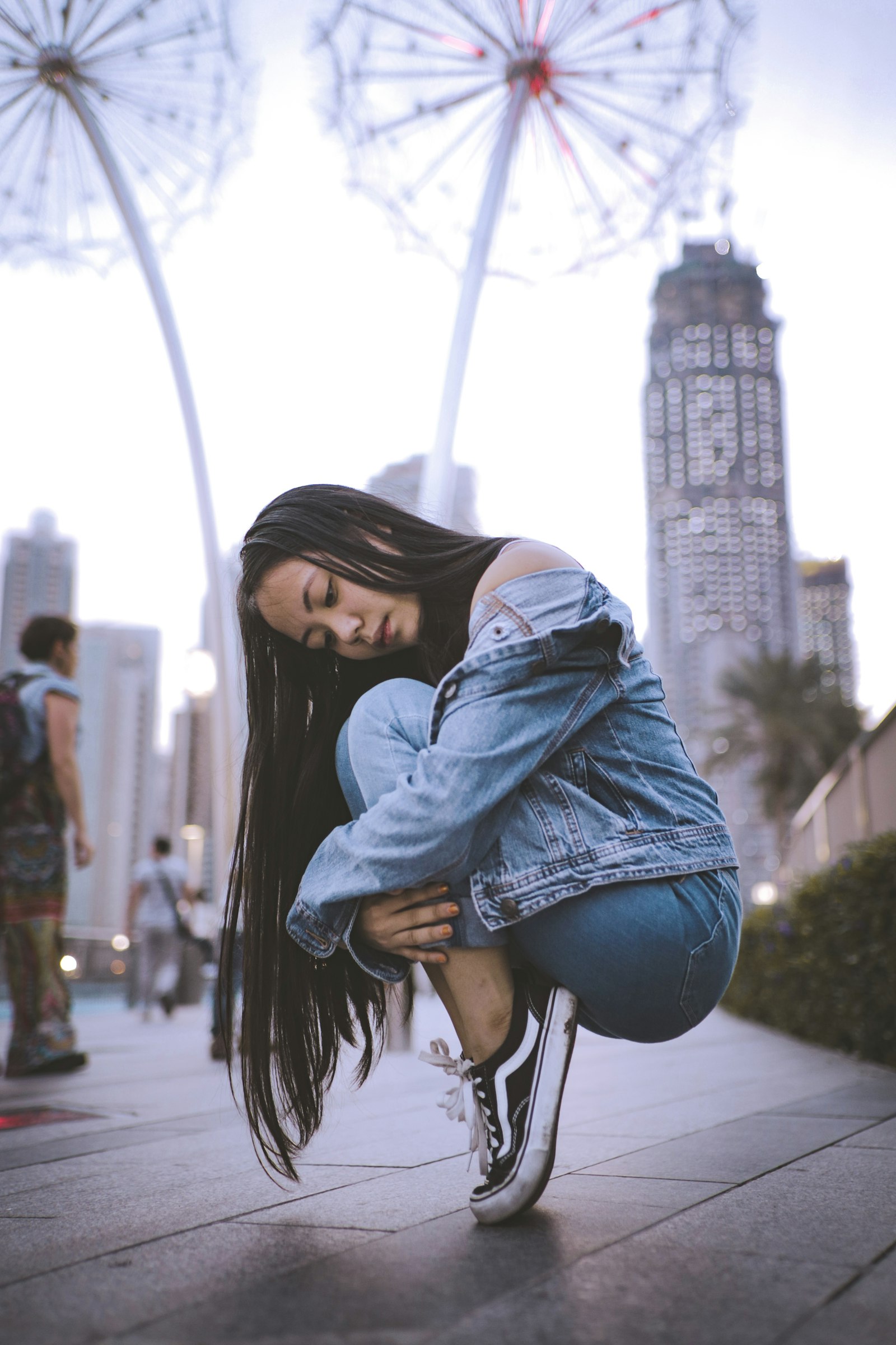 Tamron SP 35mm F1.8 Di VC USD sample photo. Woman wearing blue denim photography