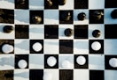 black and white chessboard