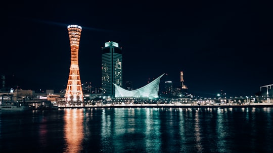 photography of city in Kobe Port Tower Japan