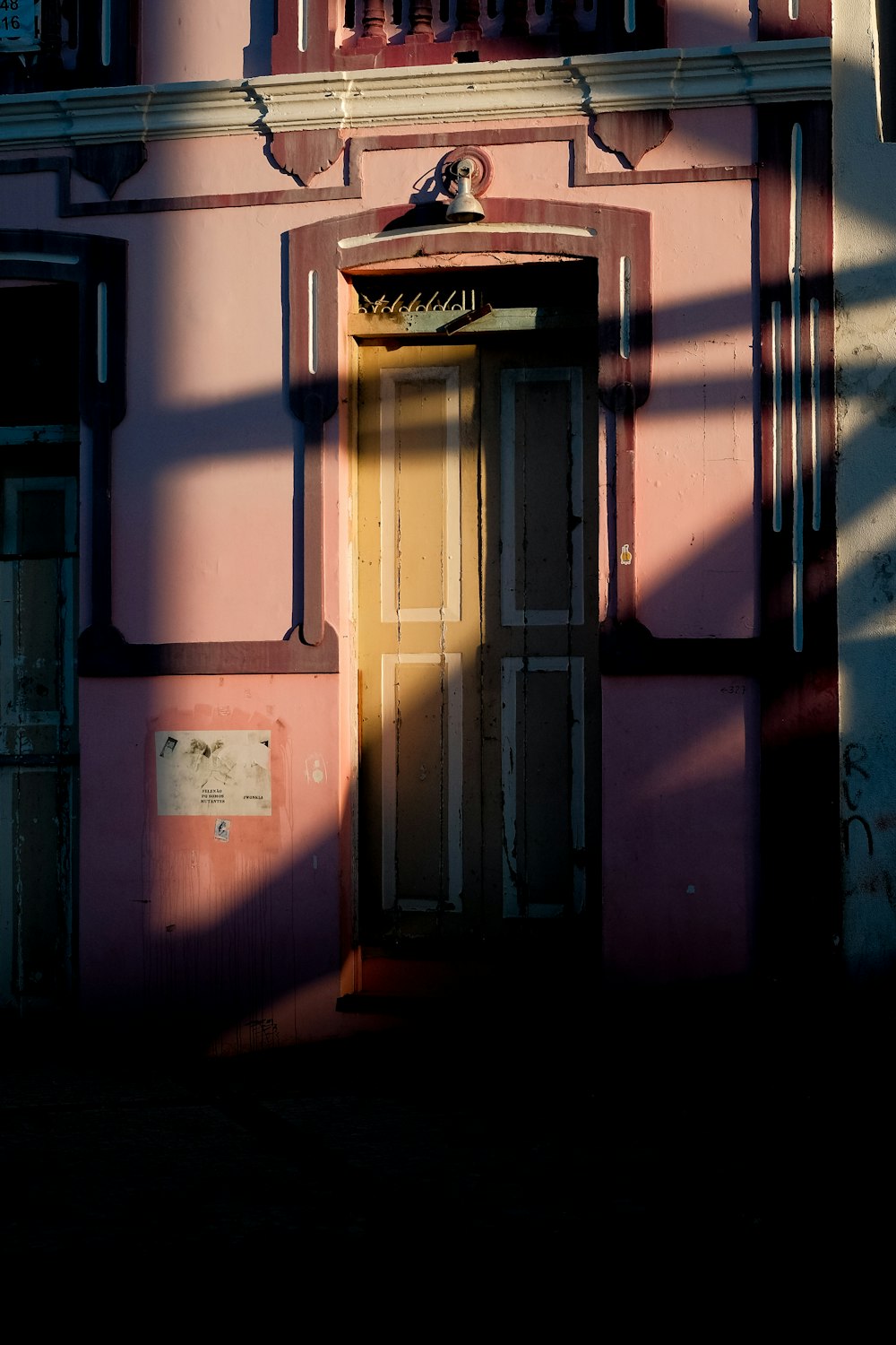 brown wooden door