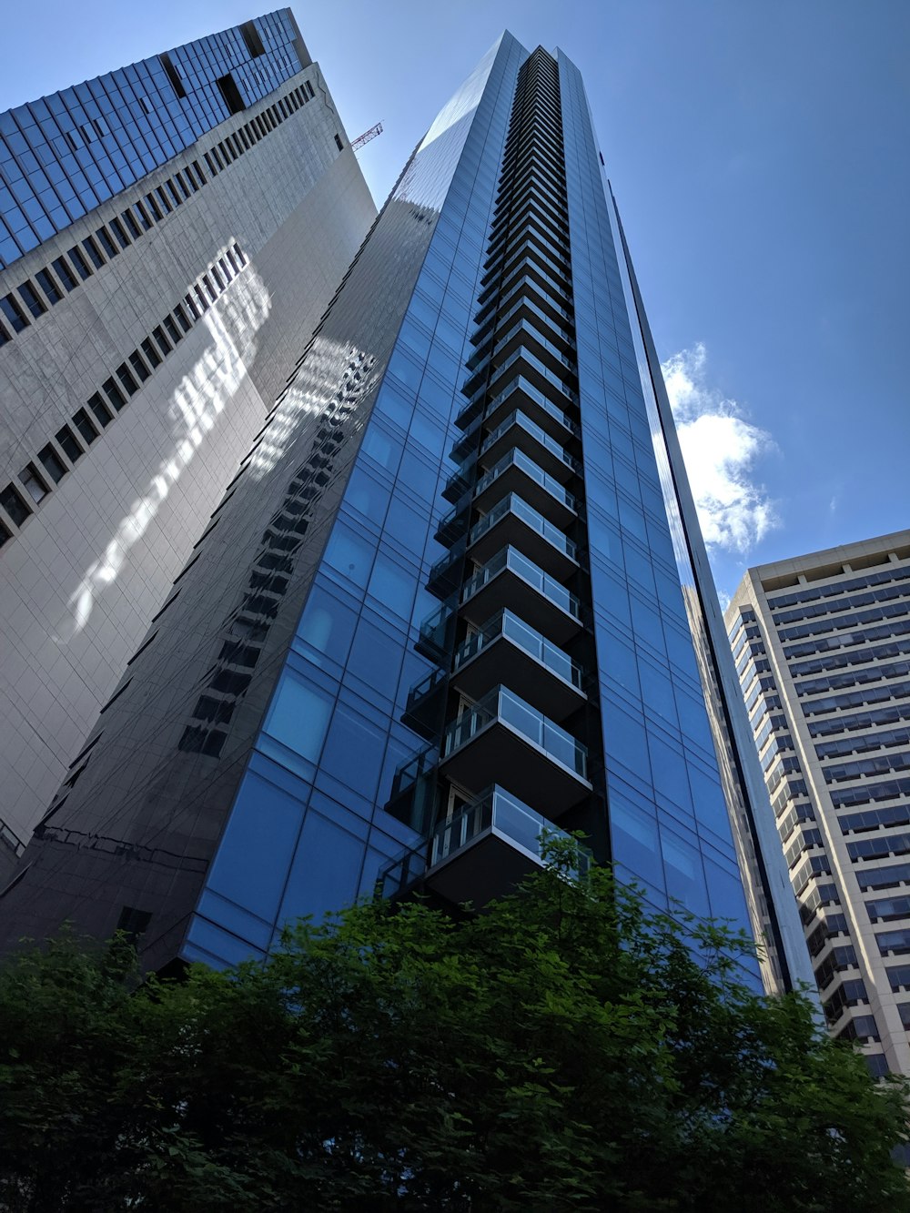 worm's eye view of building