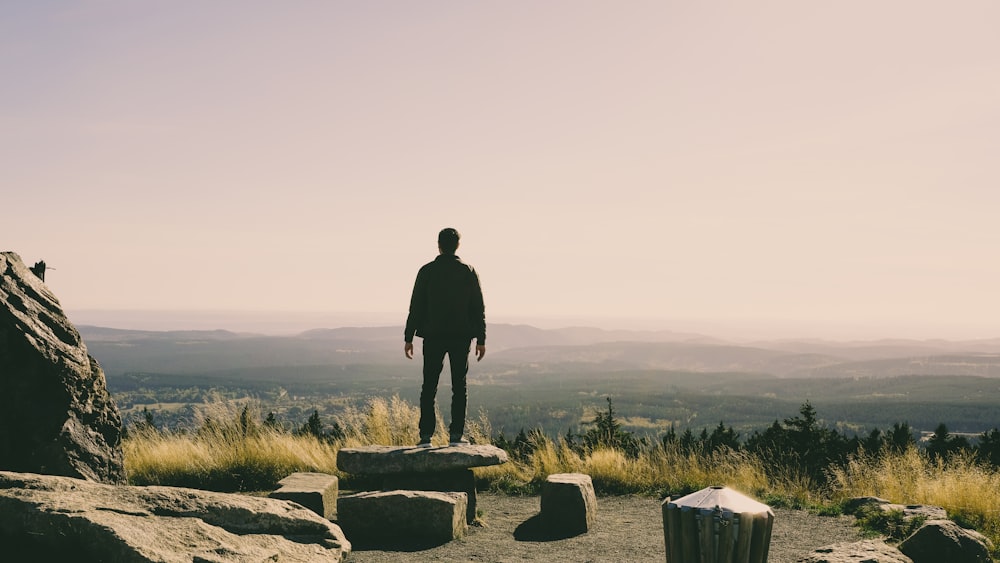 unknown person standing outdoors