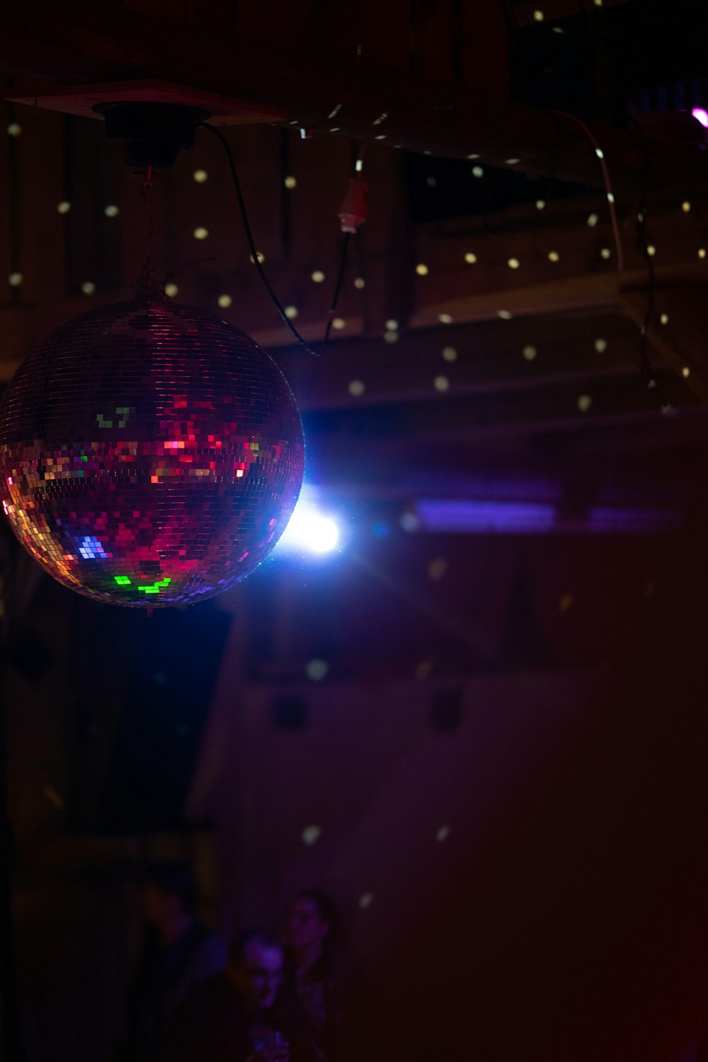 disco ball in room