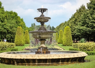 brown outdoor fountain