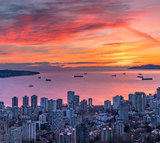 aerial photo of city