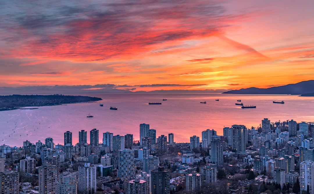aerial photo of city,