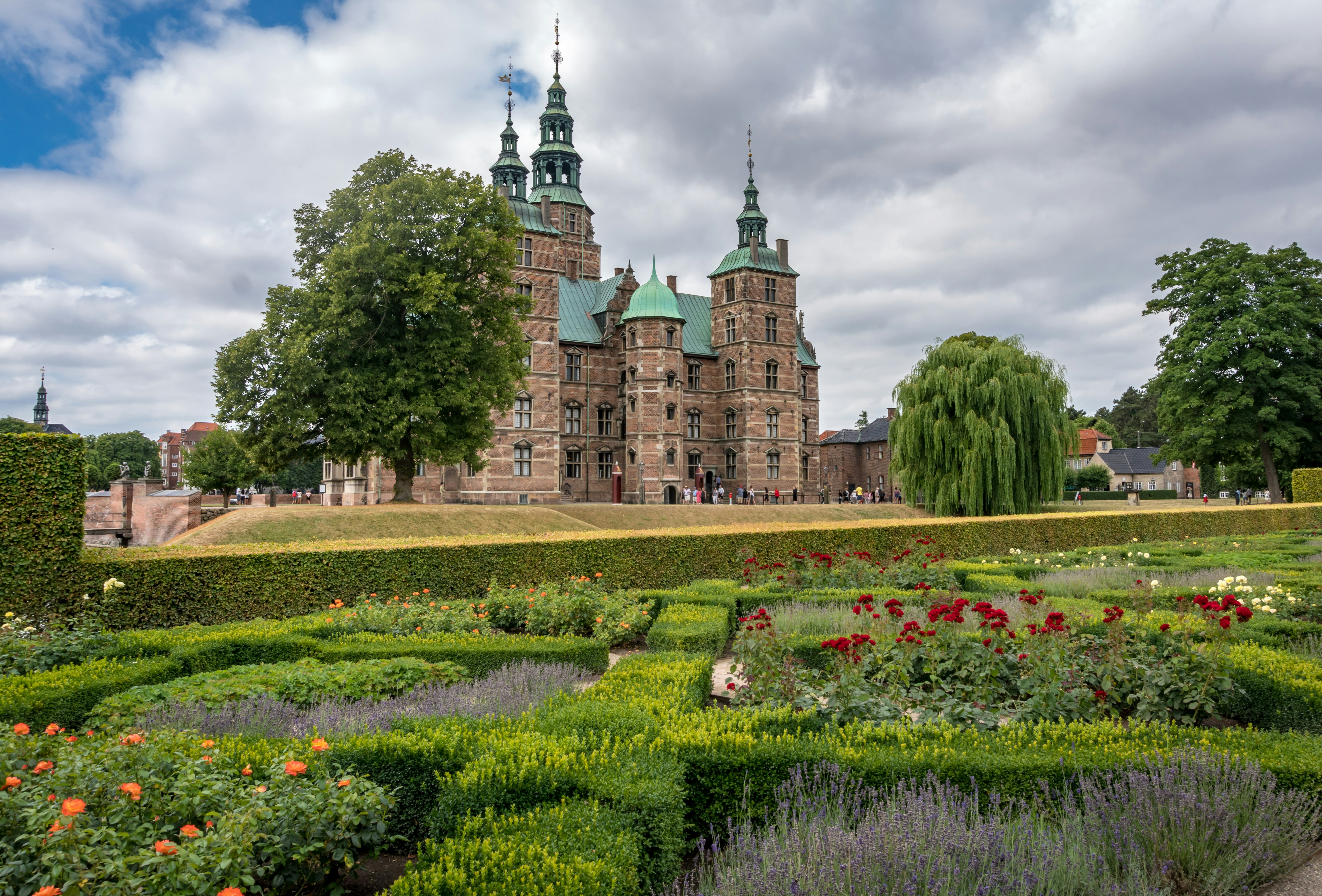 Malmöhus Castle with lush gardens