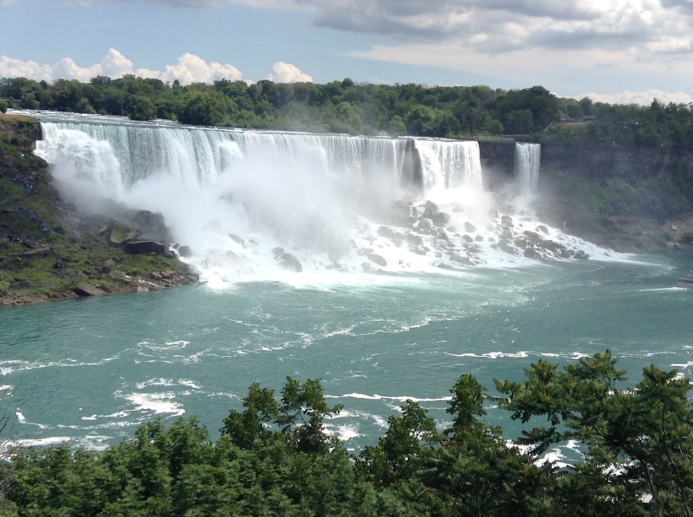 view of waterfall