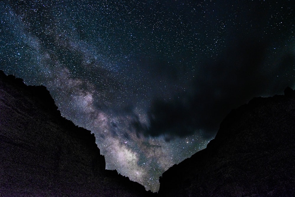 low-angle photography of milkyway