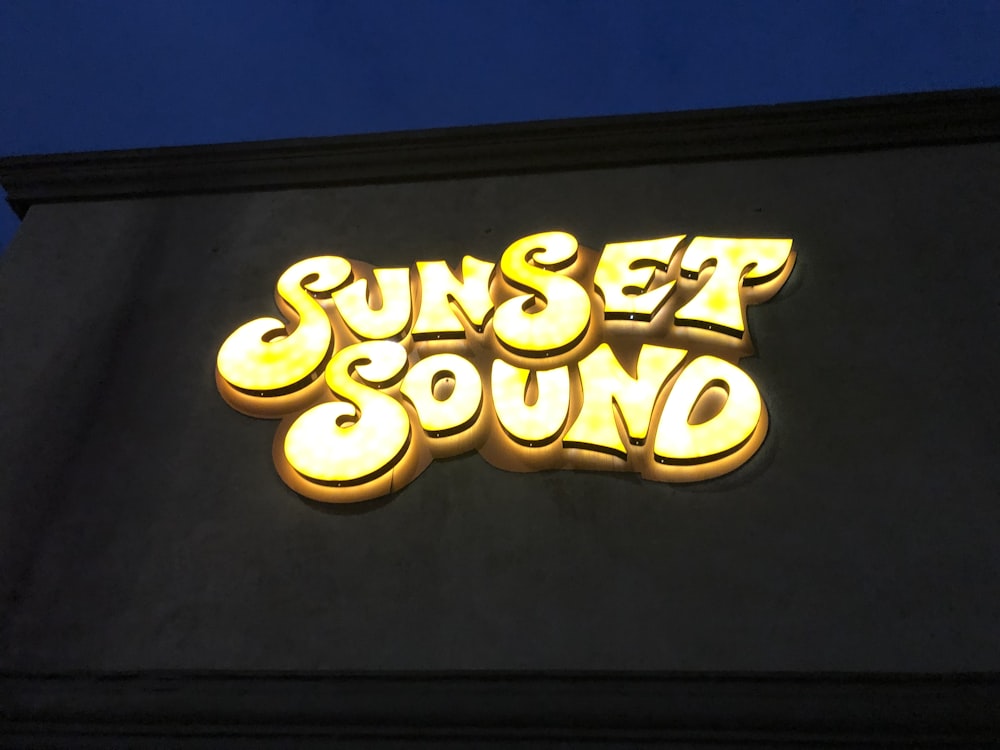 turned-on monitor displaying Sunset Sound