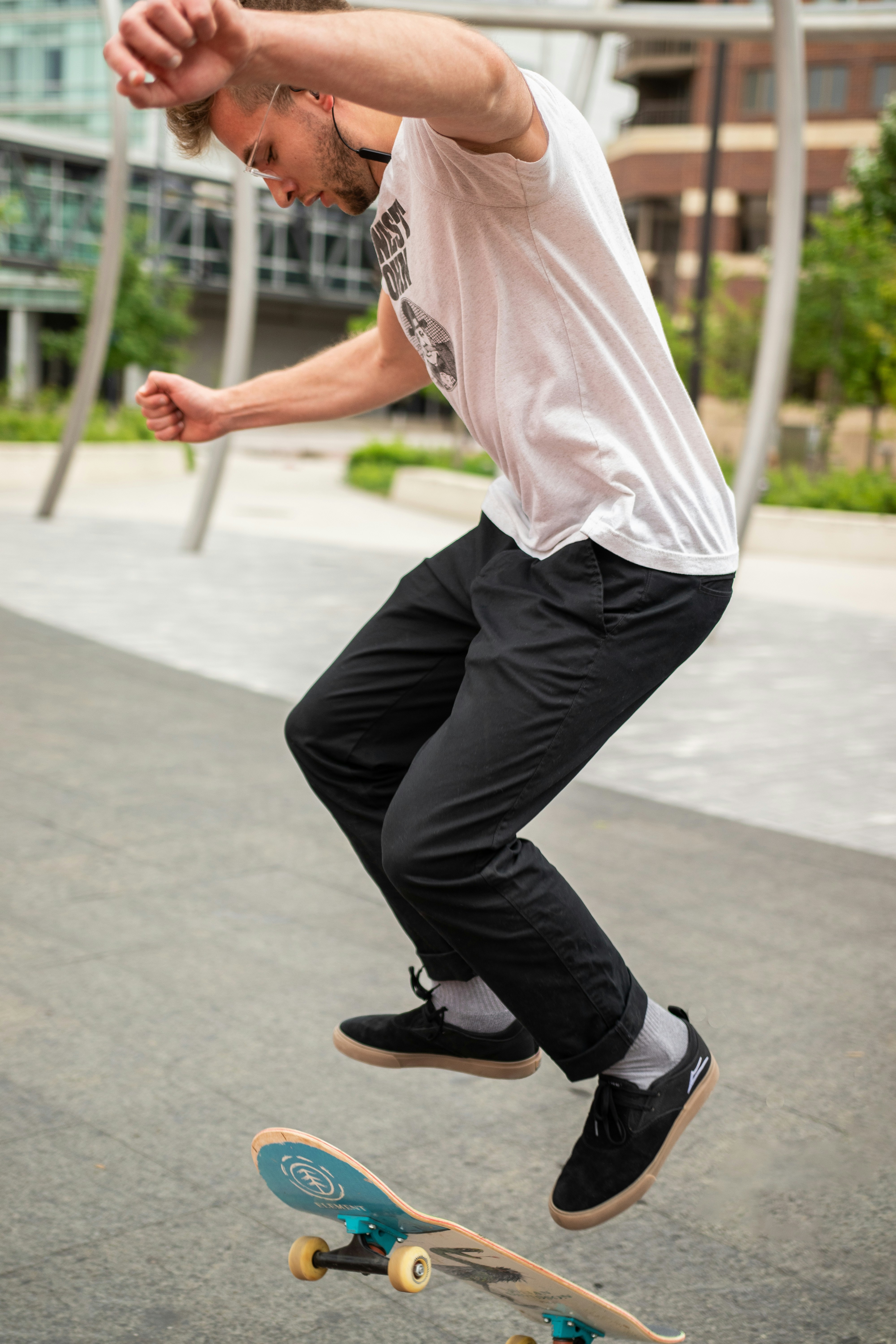 man doing skateboard tricks