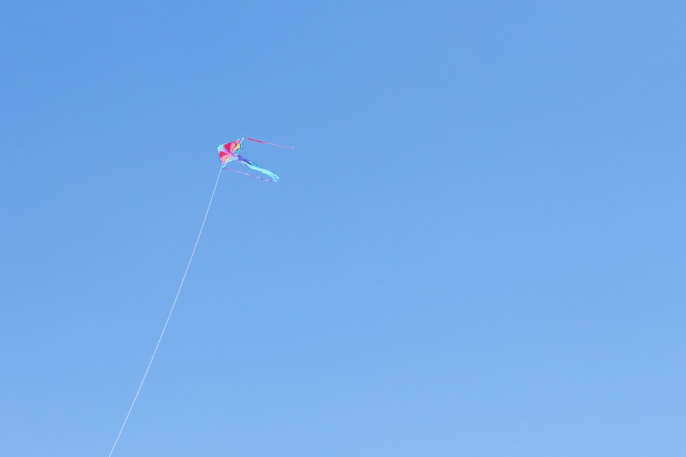 flying kite during day