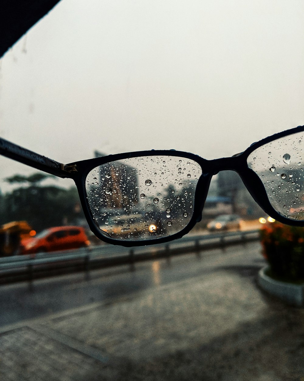 selective focus photography of eyeglasses