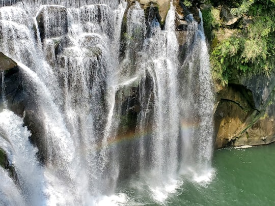 aerial photography of waterfalls in Shifen waterfall Taiwan