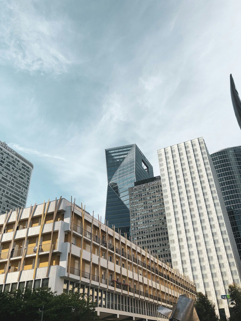 white high-rise buildings