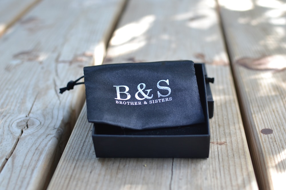 black B&S pouch