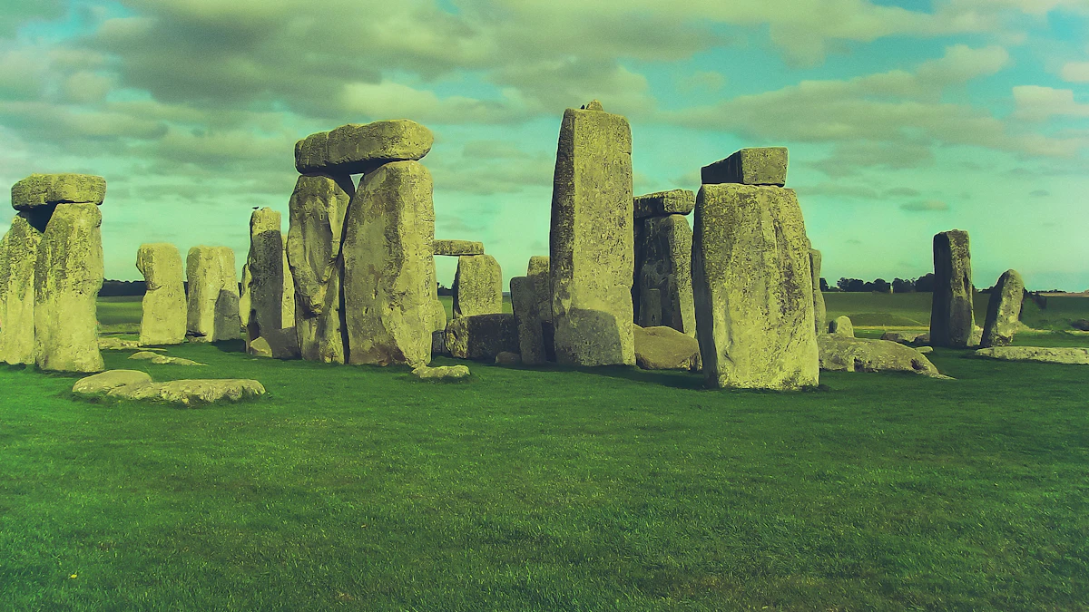 The standing stones of Stonehenge