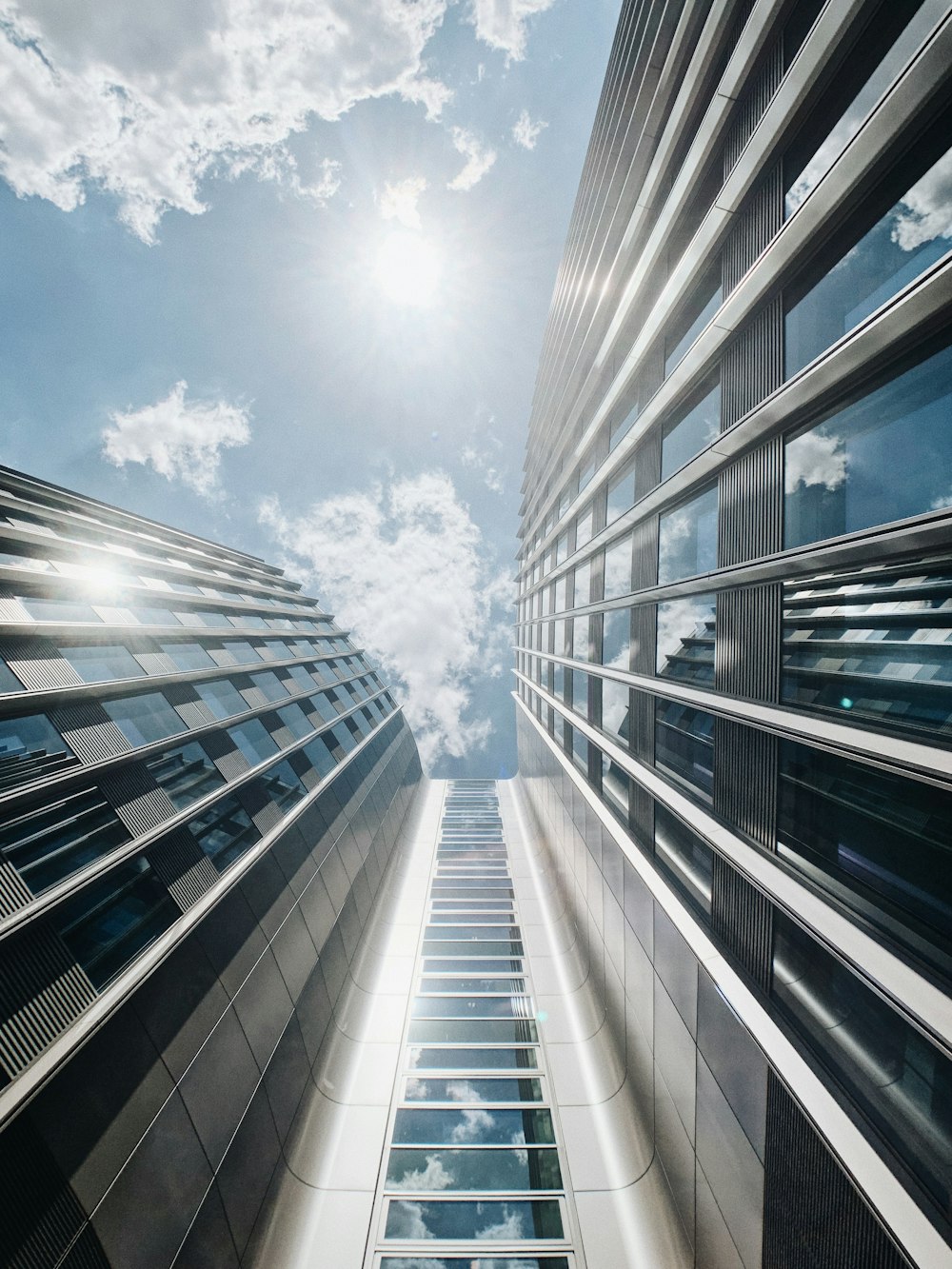 low angle photography of concrete building