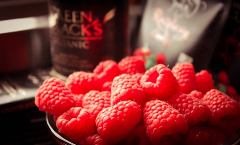 red raspberries