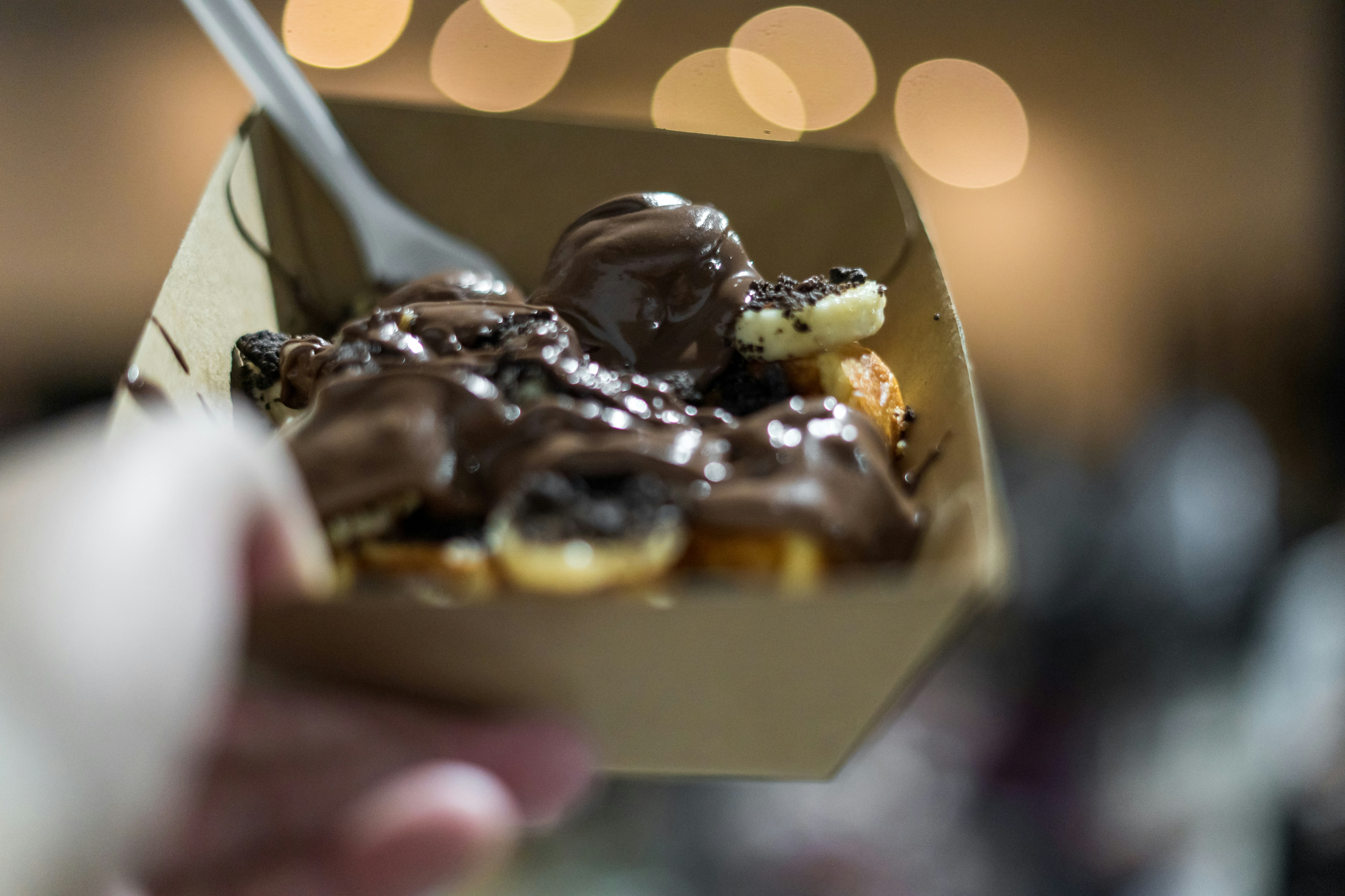 チョコレートのセレクティブフォーカス撮影