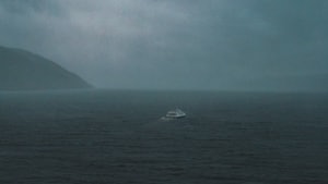 Loch Ness misty waters