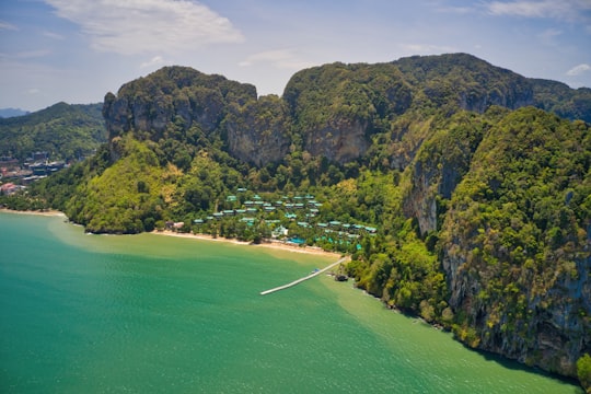 aerial view of beach coast in Ao Nang Thailand