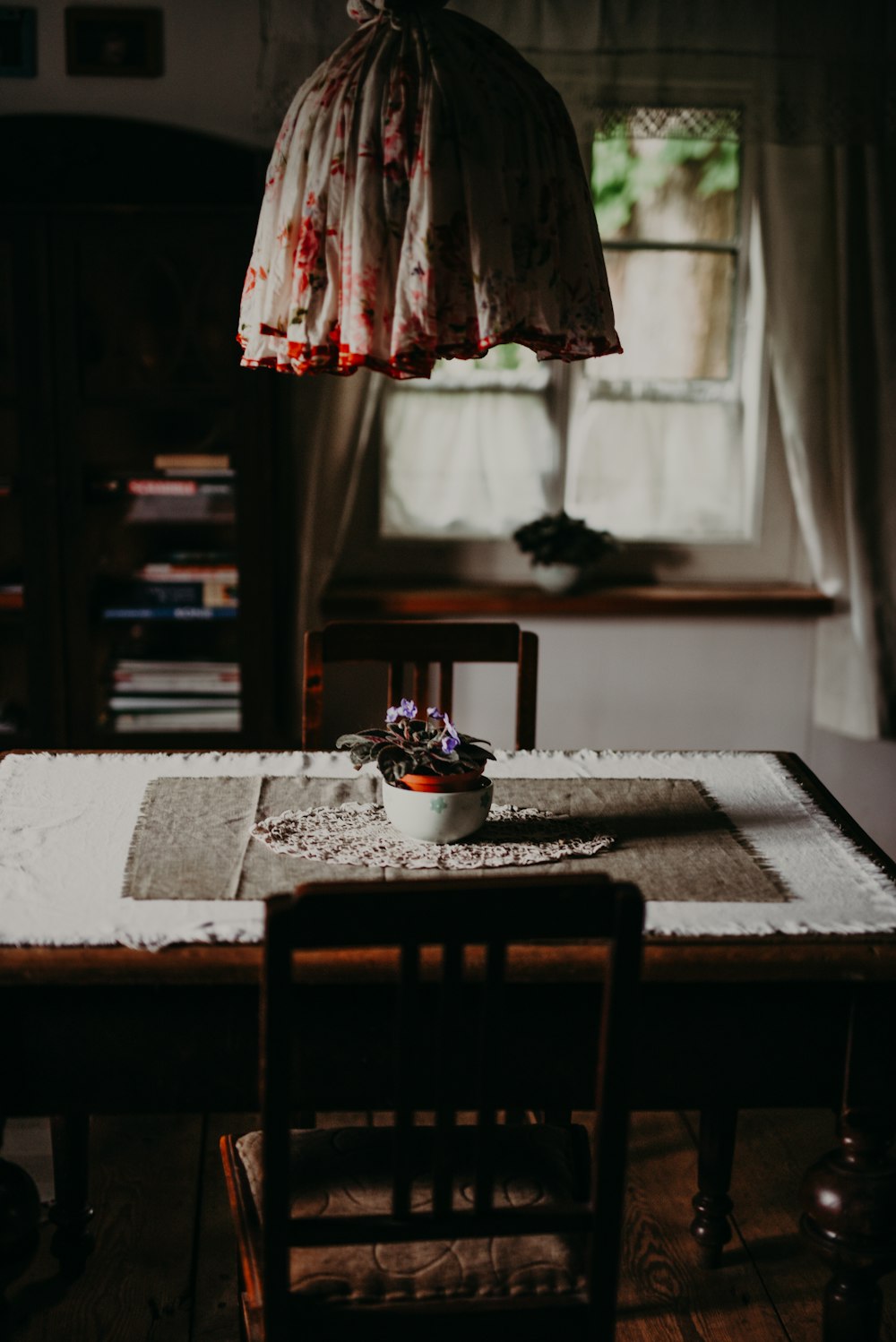 white bowl on table