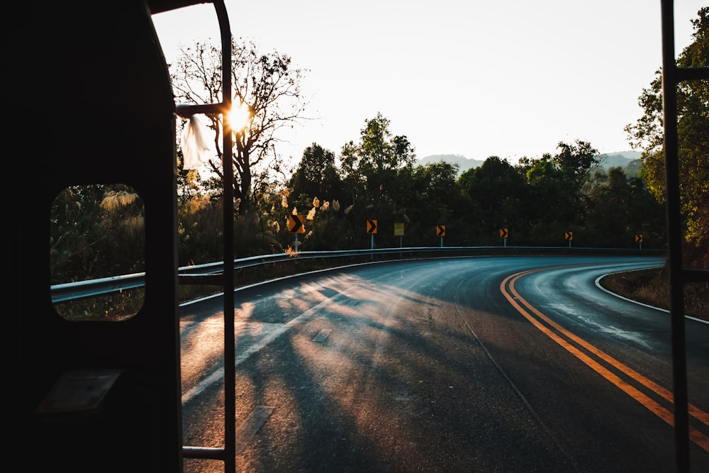 vehicle on paved road