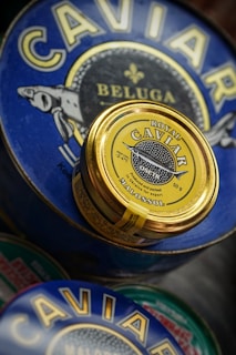 round brown Royal Caviar container
