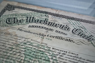 Membership Certificate paper