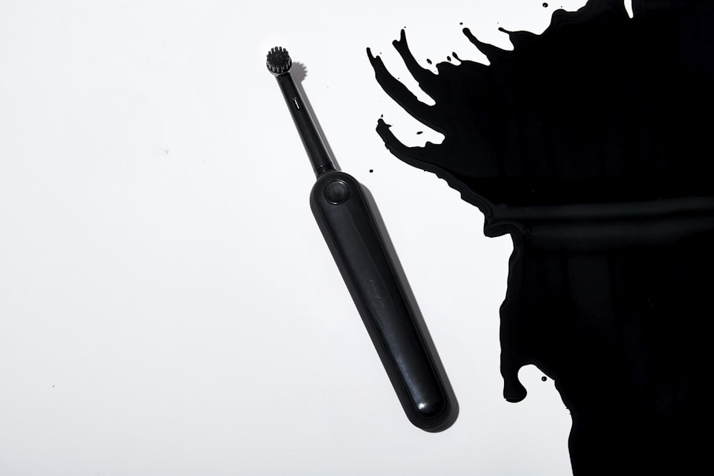 black electronic brush