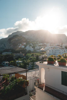 A panoramic view of a historic biblical site bathed in golden sunlight.