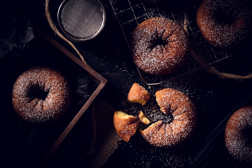 doughnuts on table