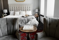 A cozy bedroom transformation highlighting style and comfort.