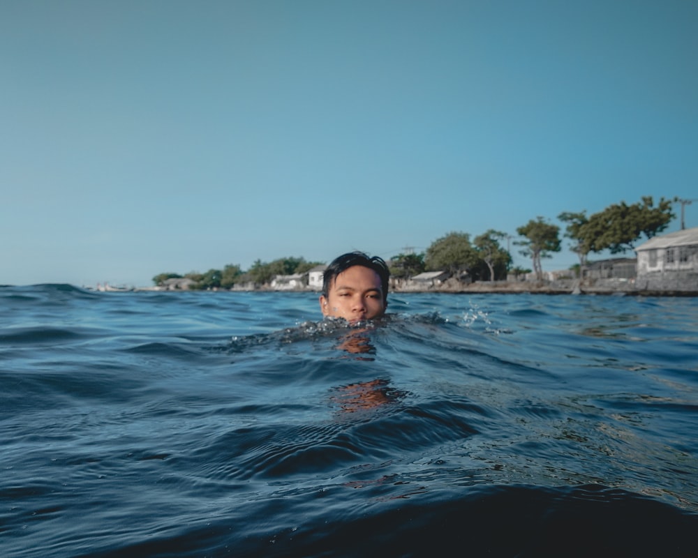 man on body of water