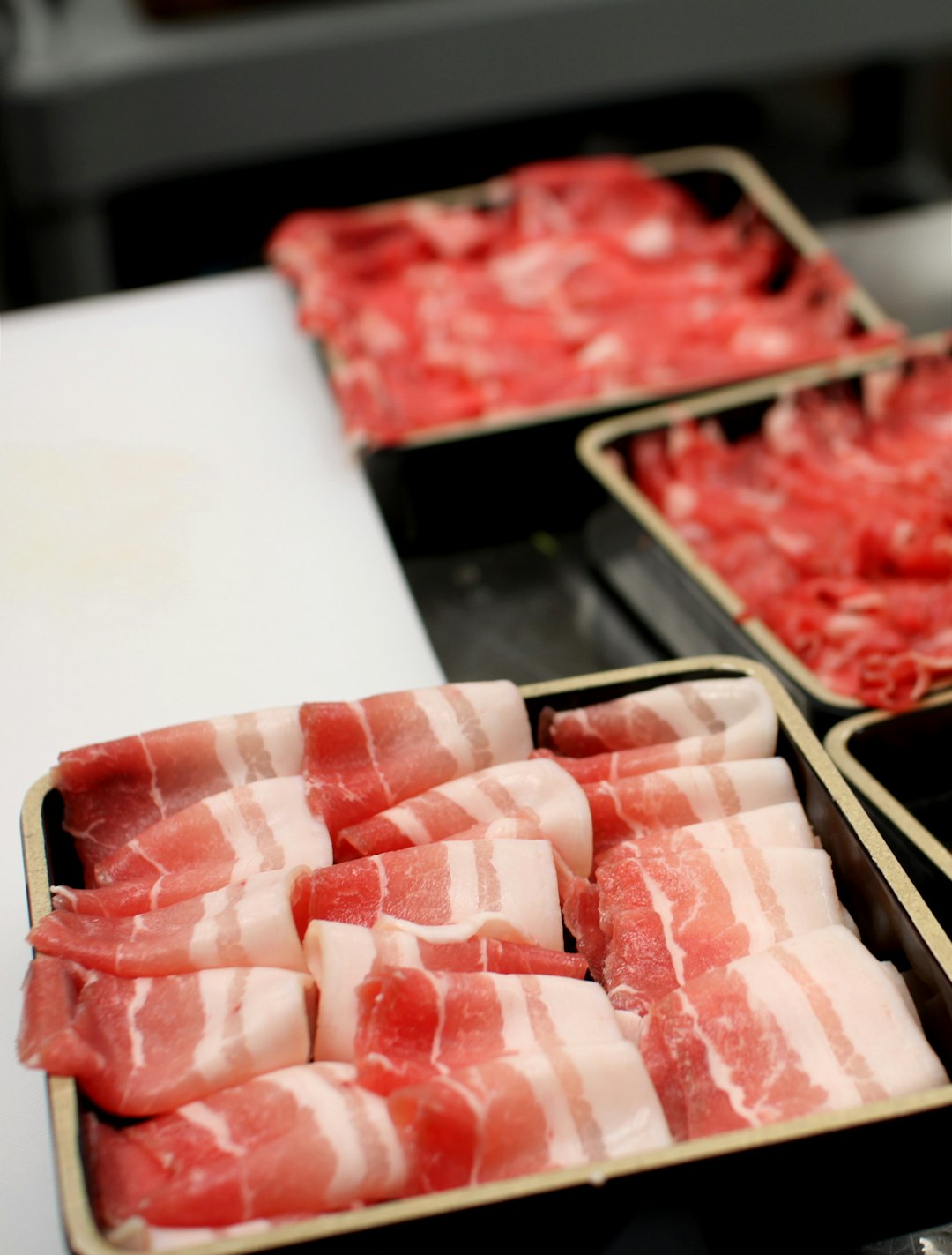 Pork belly, meat for shabusabu